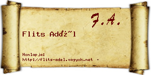 Flits Adél névjegykártya